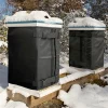 abkw enveloppement de ruche d'abeilles d'hiver pour ruives à 8 et 10 cadres, fournitures d'apiculture d'enveloppe de ruche réglable, housse isolée oxford 600d