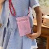 sacs à bandoulière japonais pour femmes, couleur unie, simple, à la mode, polyvalent, creux, portable, compact, marque de luxe, sac pour téléphone