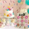 support à beignets en bois, décoration murale de mariage, dessert, support de table à beignets, fournitures de décoration de table pour fête prénatale anniversaire