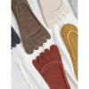 chaussettes à orteils invisibles en silicone, 3 paires, chaussettes à cinq doigts, en soie glacée, absorbant la sueur, ultra mince, drôle, chaussettes antidérapantes