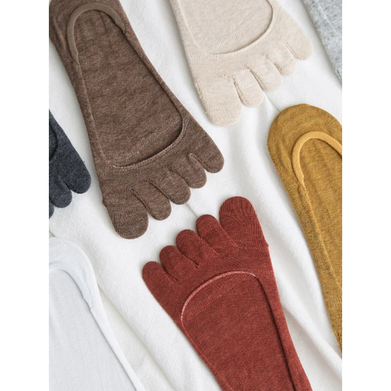 chaussettes à orteils invisibles en silicone, 3 paires, chaussettes à cinq doigts, en soie glacée, absorbant la sueur, ultra mince, drôle, chaussettes antidérapantes chaussettes à orteils invisibles en silicone, 3 paires, chaussettes à cinq doigts, en soie glacée, absorbant la sueur, ultra mince, drôle, chaussettes antidérapantes