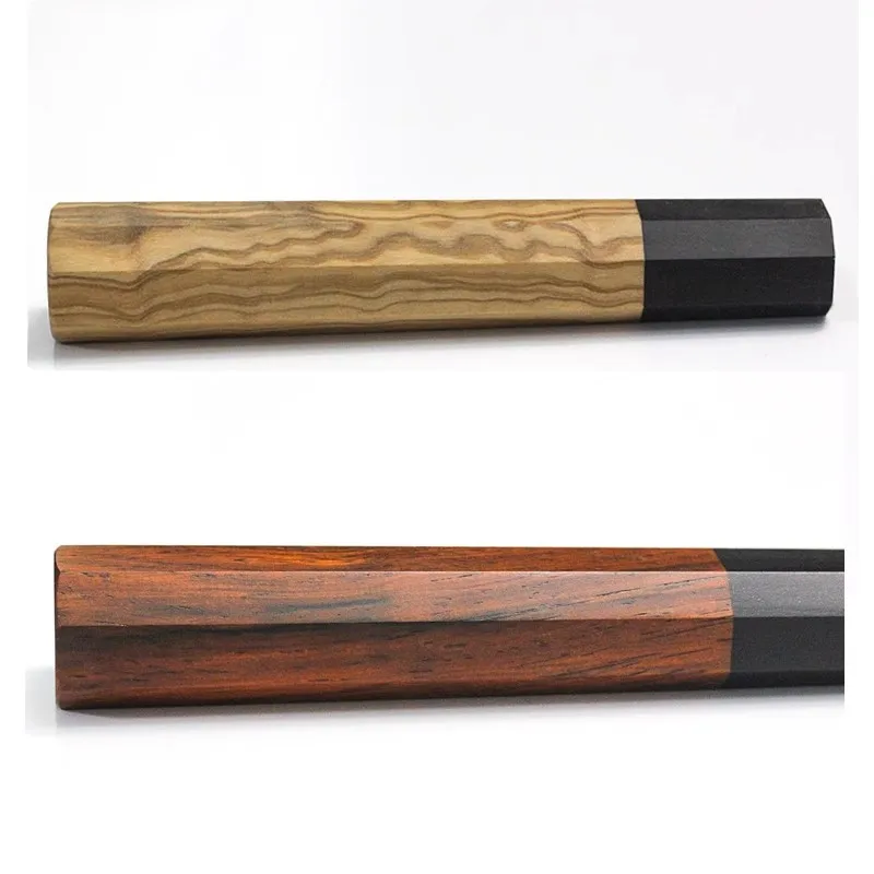 manche de couteau de cuisine japonaise, poignée octogonale, fournitures artisanales de remplacement, accessoires en bois manche de couteau de cuisine japonaise, poignée octogonale, fournitures artisanales de remplacement, accessoires en bois