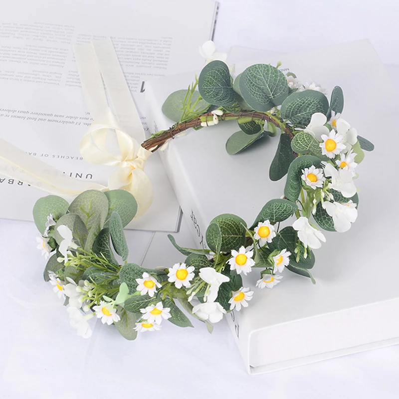 bandeau de fleurs de printemps, couronnes de fleurs bohème, guirlande florale, fausses roses, couronnes de mariage tressées, serre tête de vigne, ornement de cheveux bandeau de fleurs de printemps, couronnes de fleurs bohème, guirlande florale, fausses roses, couronnes de mariage tressées, serre tête de vigne, ornement de cheveux