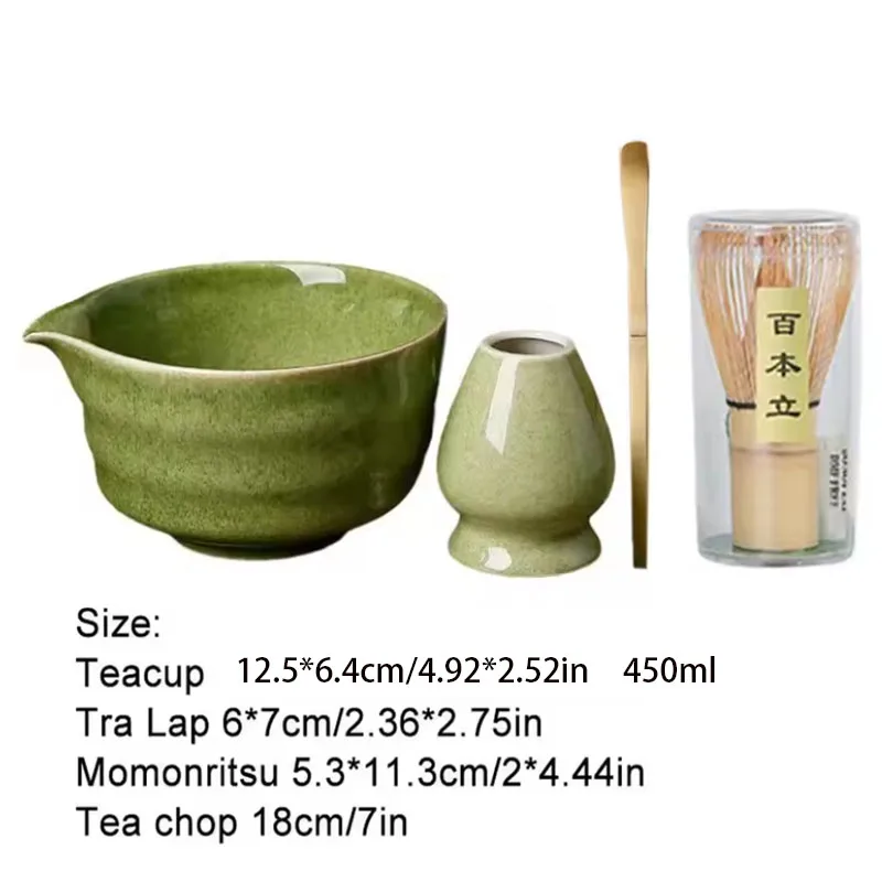 coffret cadeau matcha en céramique japonaise, service à thé matcha avec fouet et bol, broyeur somptueux, brosse, outils à thé, service à thé pour la maison, 4 pièces/ensemble coffret cadeau matcha en céramique japonaise, service à thé matcha avec fouet et bol, broyeur somptueux, brosse, outils à thé, service à thé pour la maison, 4 pièces/ensemble