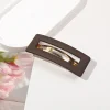 barcord évidé carré conviviale ré de conception française pour les femmes, épingle à cheveux à un clip, optique de cheveux fins, pince de maintien de bain, 1pc