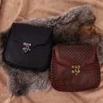 Pochette à cordon en Faux cuir médiéval, porte-monnaie Portable rétro nordique, pochette de ceinture Vintage, sac à dés pour LARP Ren Faire Accessori Pochette à cordon en Faux cuir médiéval, porte-monnaie Portable rétro nordique, pochette de ceinture Vintage, sac à dés pour LARP Ren Faire Accessori