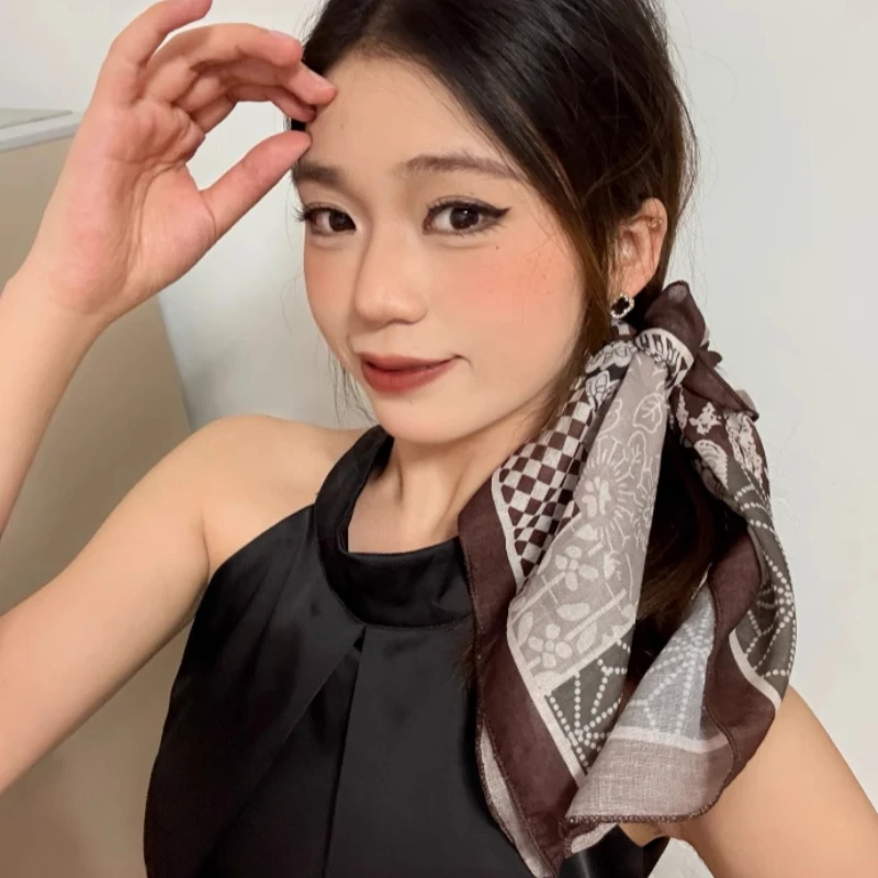 bandana bohème pour femmes et filles, couvre chef rétro, foulard de danse de rue, style funky, épices, cravate pour cheveux, écharpe carrée, décor bandana bohème pour femmes et filles, couvre chef rétro, foulard de danse de rue, style funky, épices, cravate pour cheveux, écharpe carrée, décor