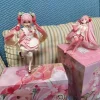 kawaii 18 cm taito hatsune miku coreful sakura wafuu kissa ver. figurine de demoiselle d'honneur, modèle de dessin animé, jouets à collectionner, cadeau de remise de diplôme