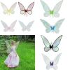 costume de cosplay pour femmes et filles, accessoires de déguisement, ailes de fée papillon, aile d'ange de princesse scintillante pour halloween