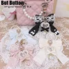 Porte-clés pendentif diamant de style japonais, doux, Lolita gothique, JObow, chaîne de perles, dentelle, sac ITA, paquet de pilules, Y2K
