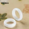 bague de diversification blanche naturelle pour hommes et femmes, paire de bijoux de luxe exquis, mode rétro hetian, cadeaux de vacances pour couples