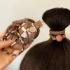 5 pièces/sac femmes haute élastique sans couture cheveux corde durable nœud papillon bandeaux sans pli élastique pour queue de cheval élastique cheveux accessoires