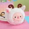 porte monnaie animal mignon de dessin animé, portefeuille kawaii, sac à monnaie en peluche, clé, écouteurs, pochette de rangement de pièces de monnaie, sac à fermeture éclair, cadeaux pour enfants, 1 pièce