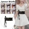 ceinture de style japonais sushi chinois restaurant serveur chef ceinture de taille rétro kimono corset taille obi robe ceinture sangles hanfu ceinture