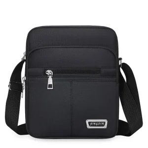 Sac à bandoulière oblique multicouche étanche pour hommes et femmes, sac décontracté de grande capacité, version coréenne, One Initiated Business Sac à bandoulière oblique multicouche étanche pour hommes et femmes, sac décontracté de grande capacité, version coréenne, One Initiated Business
