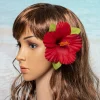 ensemble d'épingles à cheveux en hibiscus vintage, 10 pièces, style îles de tahiti, fête de famille, mariage, événement nuptial, vacances hawaïennes, fleur artificielle