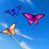 nouveau cerf volant papillon coloré facile à voler, beau cerf volant de direction papillon pour enfants, longue queue, bon volant, cerf volant 3d de jardin