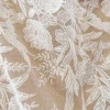 couvre chef en dentelle creuse brodée pour décoration de robe de mariée, style européen et américain, motif de fleurs végétales