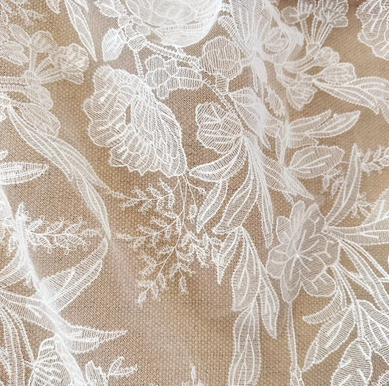 couvre chef en dentelle creuse brodée pour décoration de robe de mariée, style européen et américain, motif de fleurs végétales couvre chef en dentelle creuse brodée pour décoration de robe de mariée, style européen et américain, motif de fleurs végétales