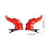 y1ua dragon horn headpice heart pour les carnivals festival halloween hair clip clip