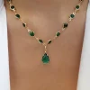 Collier ras du cou rétro en pierres précieuses en cristal arc-en-ciel pour femmes, chaîne de clavicule Simple, bijoux, accessoires de vêtements à la mode