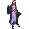 kimetsu no yaiba kamado nezuko anime cosplay costume, kimono demon slayer, perruques, cheveux, halloween, carnaval, tenue pour femme
