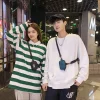 Mignon cou suspendu en Nylon porte-monnaie lanière Style japonais Mini sac de rangement décontracté lettre Couple sac à bandoulière garçons filles