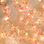 Vigne de fleurs Sakura artificielles de 180CM, pour décoration de mariage, arc de jardin, décoration de salle de maison, fête de mariée, fausse soie, ornement extérieur Vigne de fleurs Sakura artificielles de 180CM, pour décoration de mariage, arc de jardin, décoration de salle de maison, fête de mariée, fausse soie, ornement extérieur