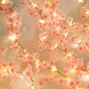Vigne de fleurs Sakura artificielles de 180CM, pour décoration de mariage, arc de jardin, décoration de salle de maison, fête de mariée, fausse soie, ornement extérieur Vigne de fleurs Sakura artificielles de 180CM, pour décoration de mariage, arc de jardin, décoration de salle de maison, fête de mariée, fausse soie, ornement extérieur