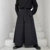 hommes hakama harajuku kimono samouraï pantalon hommes décontracté pantalons larges hommes style chinois hanfu tang pantalon mâle kendo uniformes