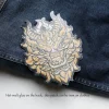 1 pièce grande tête de dragon patch broderie délicate mode vêtements applique bricolage vêtements décoration fer sur patchs pour vêtements