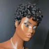 hort pixie perruques pour les femmes noires courtes noires bouclés pixie perruques cheveux synthétiques perruques pour les femmes noires naturel ondulé noir pixie coupe wi