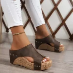 Femmes sandales femmes luxe sandales décontractées romain bout ouvert plate-forme sandales de créateur 2025 nouveau été femmes rétro chaussures à semelles compensées Femmes sandales femmes luxe sandales décontractées romain bout ouvert plate-forme sandales de créateur 2025 nouveau été femmes rétro chaussures à semelles compensées