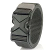 ceinture à boucle en nylon tressé pour hommes, légère et respirante, 125cm, pour les déplacements quotidiens, nouvelle collection