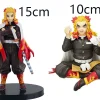 ensemble de figurines d'action demon slayer kimetsu no yaiba, kamado tanjirou agatsuma zenitsu nezuko, jouets modèles de guerrier en pvc