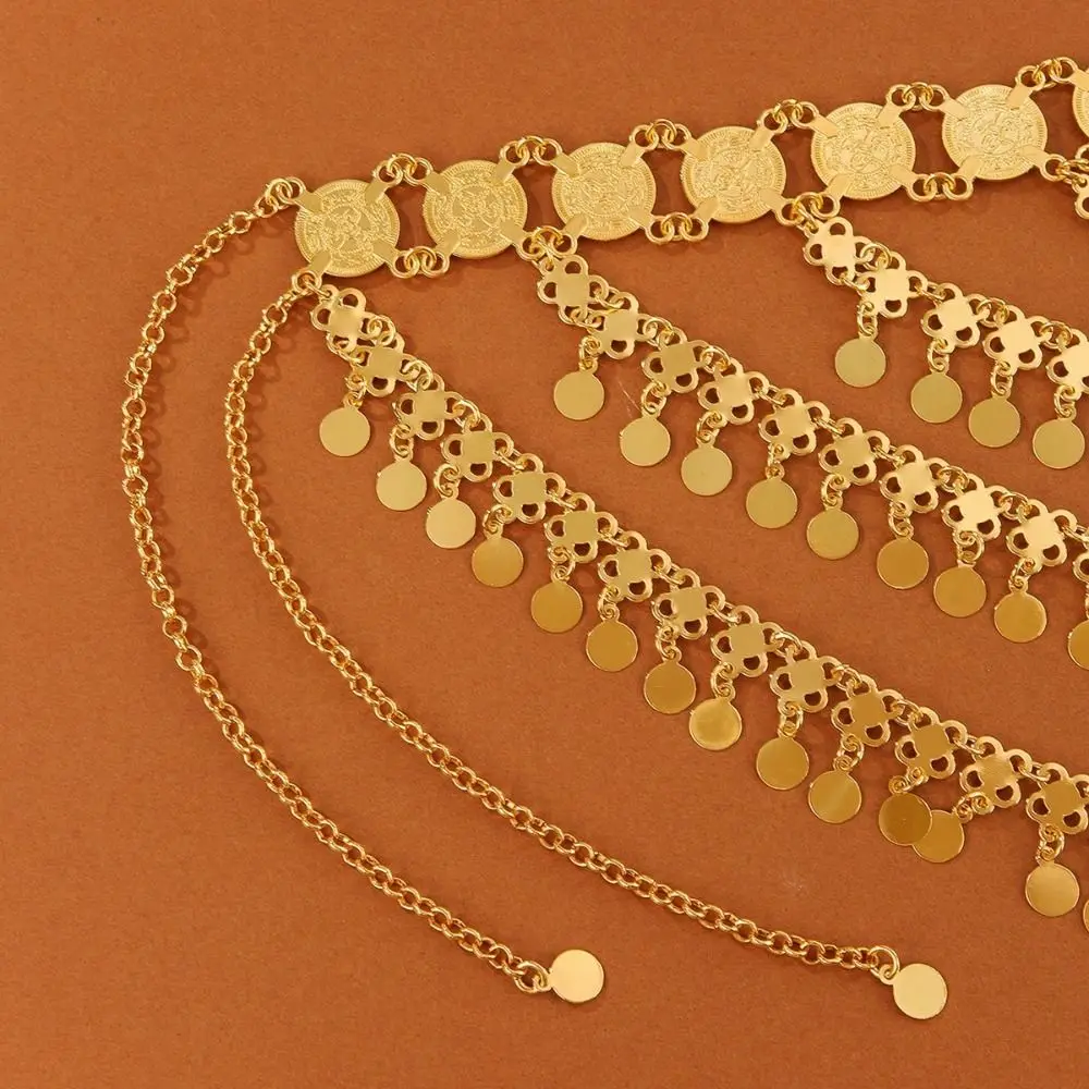 bijoux de cheveux couleur or, disque multicouche, paillettes, pompon, chaîne de tête, pièce de monnaie de lune dorée, longues chaînes, coiffure de mariée bijoux de cheveux couleur or, disque multicouche, paillettes, pompon, chaîne de tête, pièce de monnaie de lune dorée, longues chaînes, coiffure de mariée