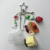 porte clés pudding japonais, breloque flan d'œuf jaune rose, accessoire perlé esthétique rétro y2k heisei