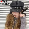 béret de sous culture original harajuku y2k pour filles et femmes, gothique, lolita, harajuku, os, crâne, pointe, punk, chapeau steampunk