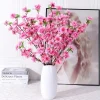 bouquet de fleurs artificielles sakura en fleurs de pêcher simulées, bouquet de célébration de mariage, branches de fleurs, vase de table de jardin, ornement