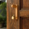 sonnette de porte en bois de style japonais, son délicat, cloches clang rustiques pour commerçants, carillon éolien fait à la main, signe de numéro de rue
