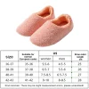pantoufles en peluche pour femmes, chaussures de maison de chambre à coucher, pantoufles d'intérieur confortables à dos fermé, pantoufles de maison pelucheuses antidérapantes pour intérieur et extérieur