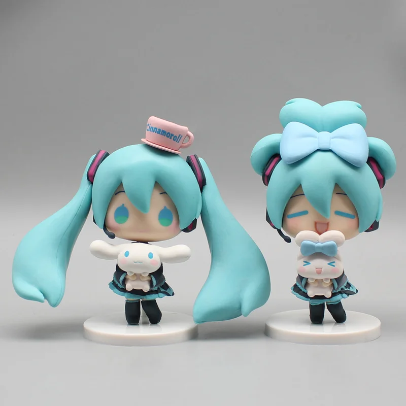 Hatsune Miku Anime Figurine tenant cannelle oeil de haricot Kawaii décorations de table figurines d’action poupée modèle enfants ToyGift Hatsune Miku Anime Figurine tenant cannelle oeil de haricot Kawaii décorations de table figurines d’action poupée modèle enfants ToyGift