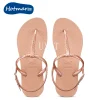 tongs antidérapantes pour femmes, sandales légères, chaussures de plage décontractées, sandales à la mode, été