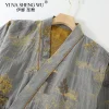 robes kimono pour hommes avec pantalons longs, ensemble de pyjamas, vêtements de maison, coton, printemps et automne