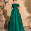 robe en satin à épaules dénudées avec cravate au dos, robe élégante et chic