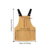 tablier gilet de style japonais, plusieurs poches réglables, résistant à la saleté, bretelles élargies, tablier de cuisine à la mode pour femmes