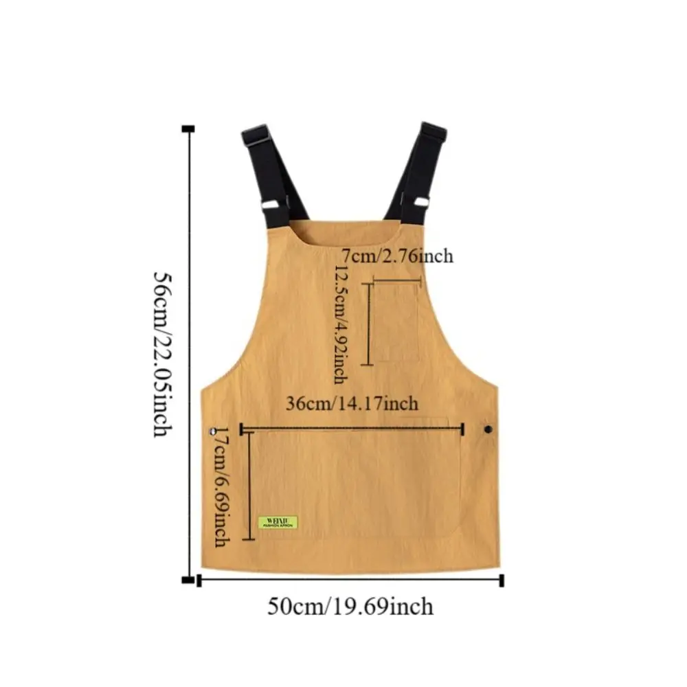 tablier gilet de style japonais, plusieurs poches réglables, résistant à la saleté, bretelles élargies, tablier de cuisine à la mode pour femmes tablier gilet de style japonais, plusieurs poches réglables, résistant à la saleté, bretelles élargies, tablier de cuisine à la mode pour femmes