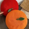 japonais rose pêche fille peintre chapeau petite feuille orange béret fruits casquettes frais mignon décontracté bonnet béret casquette printemps été