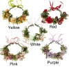 couronne de fleurs pour femmes et filles, bande de sauna pour cuir chevelu vert, pièce de sauna, festival bohème, couronne de cheveux de mariage, accessoires photo, vêtements de sauna