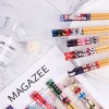 baguettes en bois de style japonais, 5 paires, réutilisables, rouge, bois de santal, cadeau chinois, ensemble de ustensiles de cuisine, nouveau, 2023